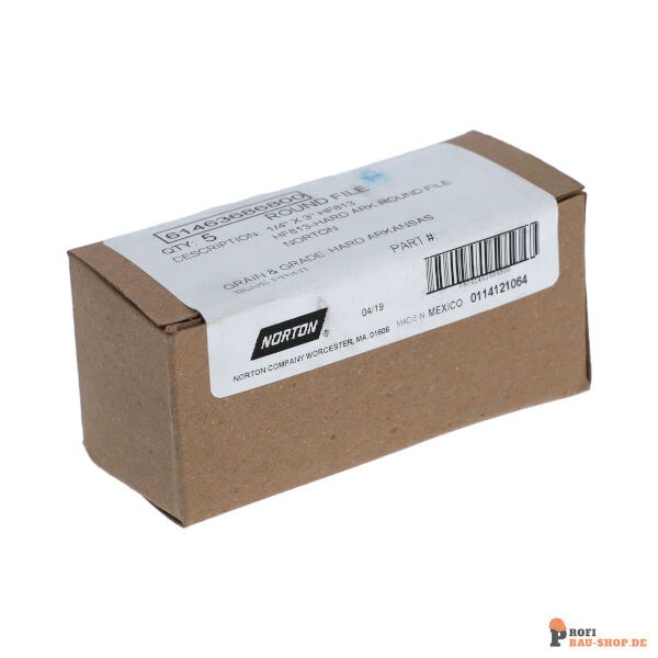 nortonschleifmittel/NORTON_schleifmittel_61463686800 90 Special stones Sharpening stones-Norton ROUND FILE-76.2x6.35-HARD ARKANSAS_164922